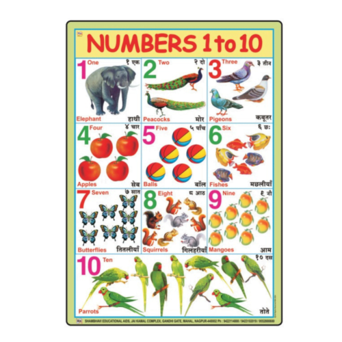 3D CHARTS : NUMBERS 1-10