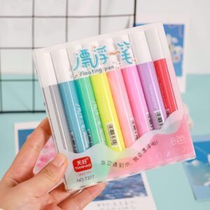 ✨ Kidivo Magic Floating Pens – 8 Shades | Erasable Ink, Doodle Marker, Whiteboard & Highlighter Pen for Kids